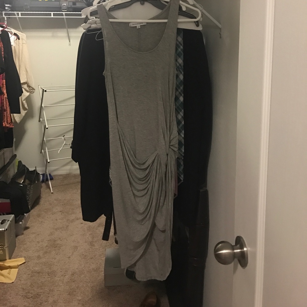 Grey jersey dress