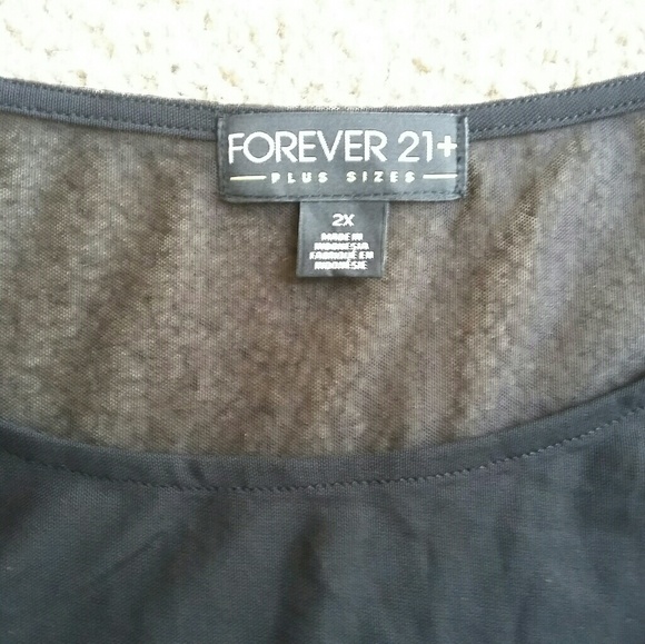 Forever 21 plus black peplum dress - Picture 4 of 8