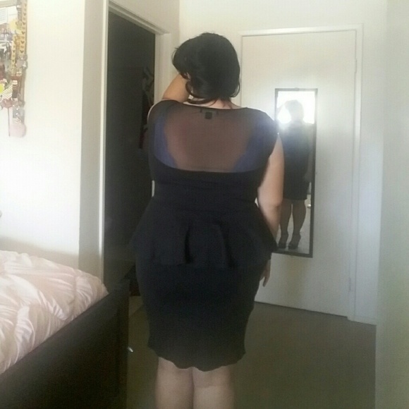 Forever 21 plus black peplum dress - Picture 8 of 8