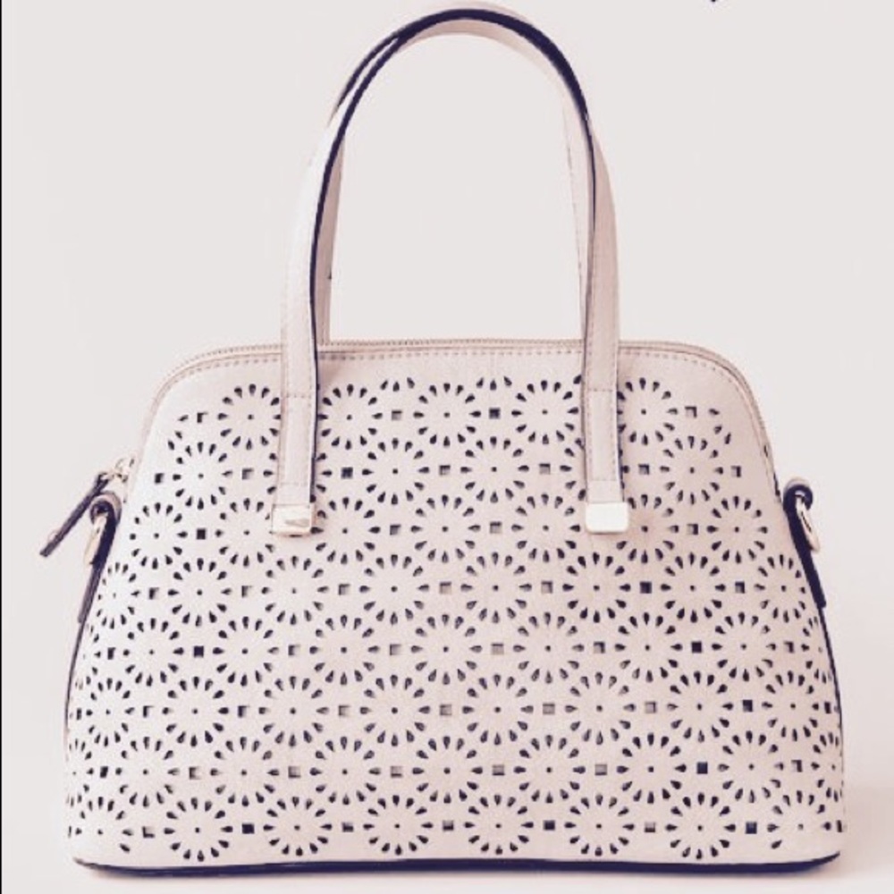 Perforated Daisy Satchel