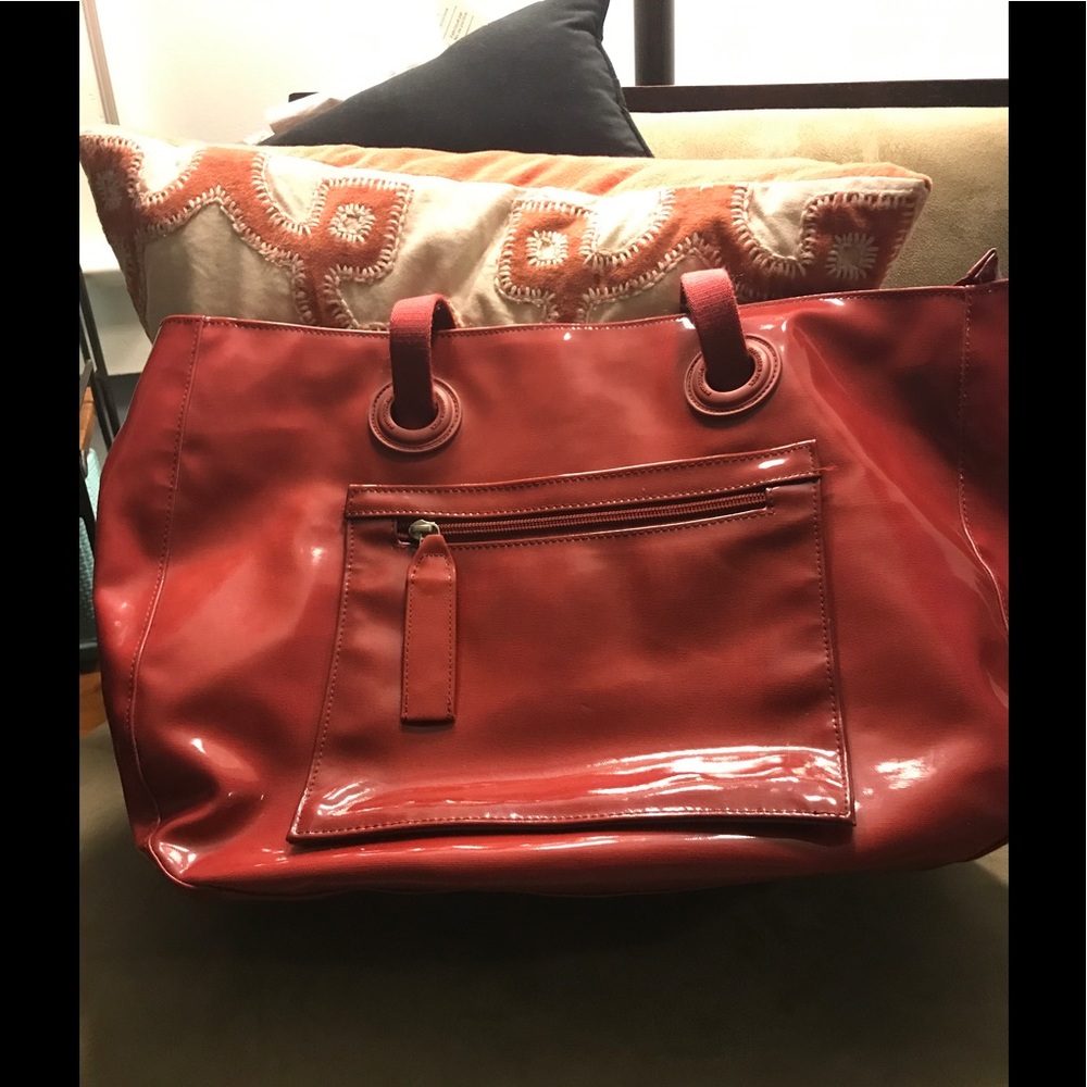 Mandarina Duck Red Tote Bag. EUC!!