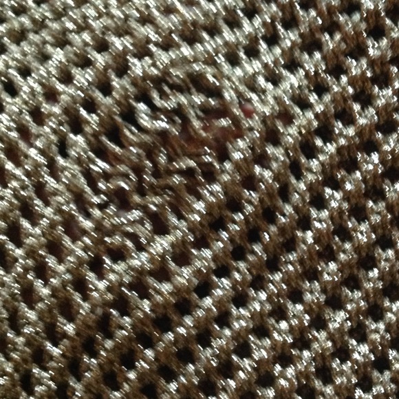 SOLD Valentino metallic gold poncho - Picture 3 of 4