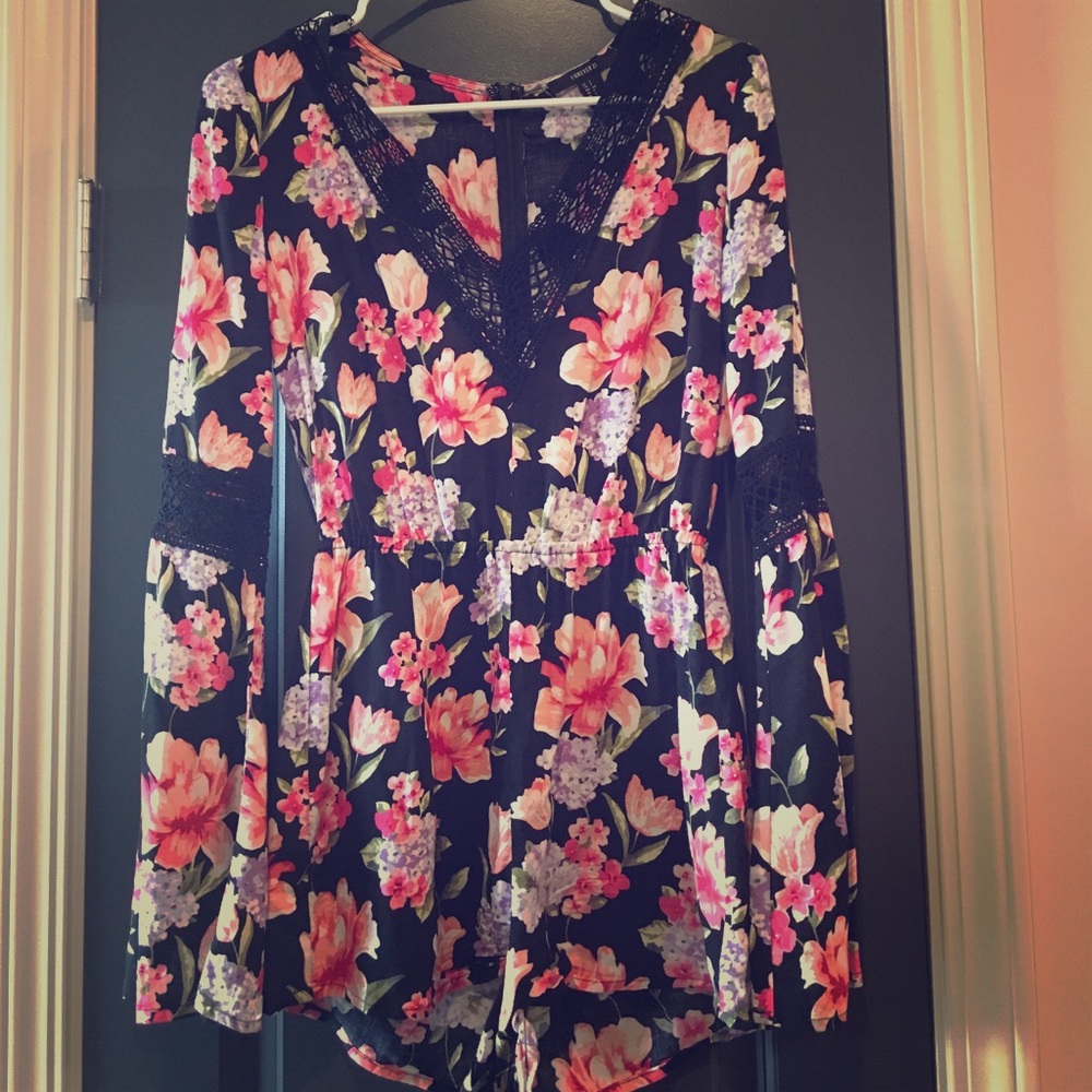 Forever 21 Flower Romper