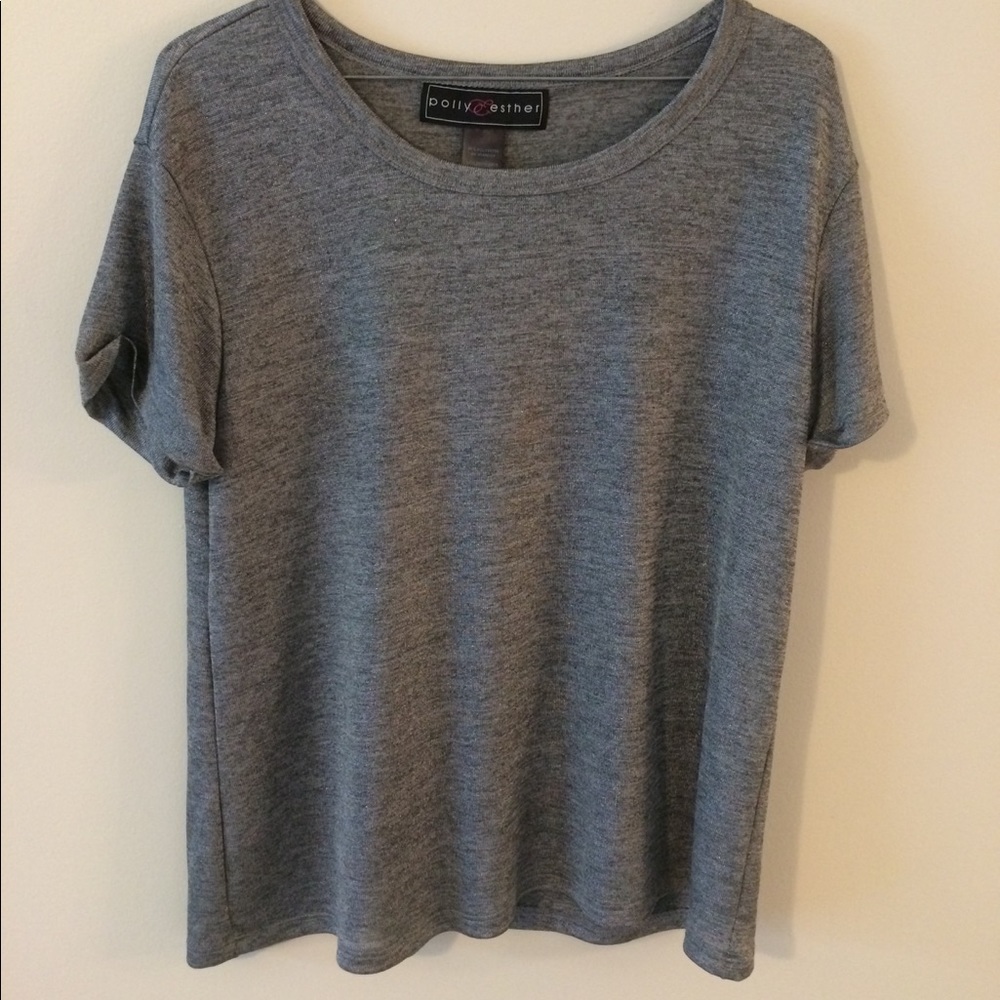 Cute Shimmery Gray Top