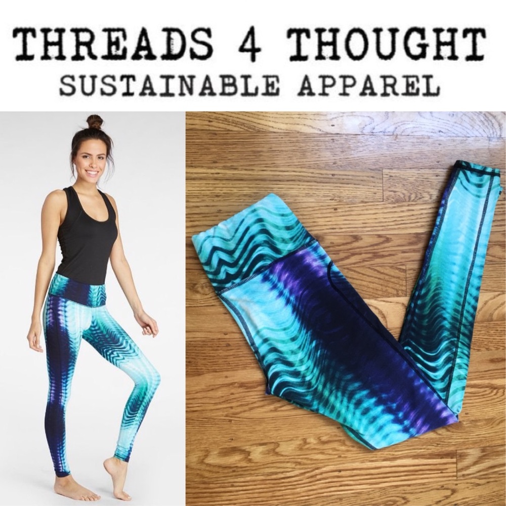 Threads 4 Thought FireFly Tie Dye Yoga Leggings XS