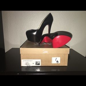Black leather platform Christian Louboutin