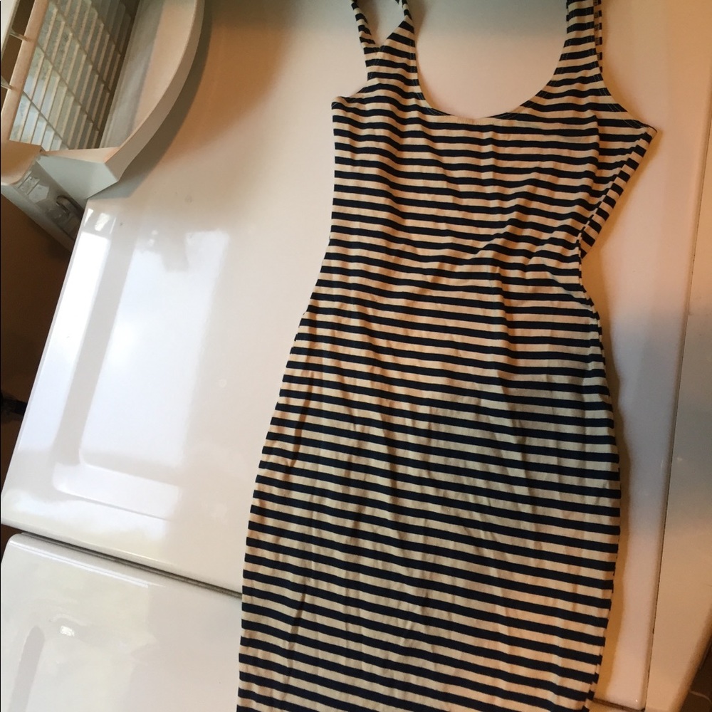 American apparel striped body con dress
