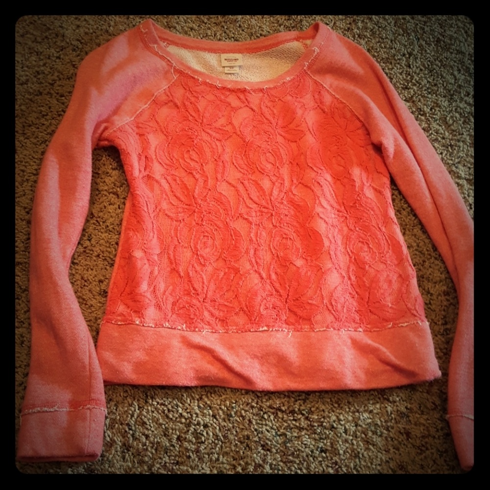 Lace sweatshirt