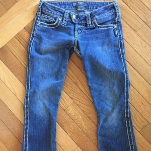 👖SILVER JEANS girls WOMENS Tuesday BootCut  25x29