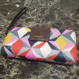 Madison Zip Clutch Wristlet by Fossil