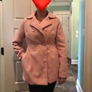 Pink Pea Coat by Xilaration