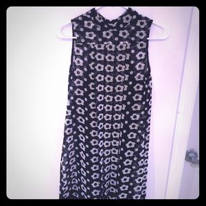 Black and white shift dress from anthropologie