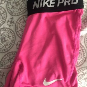 Pink Nike spandex!