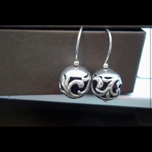 Silpada Sterling Filigree Ball Bead Earrings