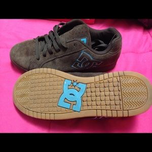 DC Skater Sneakers Brown and Blue
