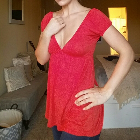 Flirty Floral Embroidered VNeck Top by LoveCulture - Picture 2 of 5