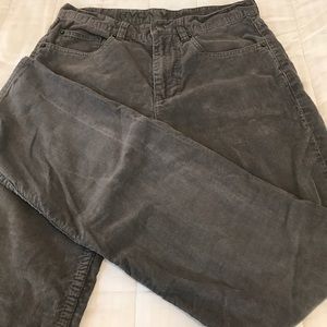 Grey RVCA corduroy pants//good condition