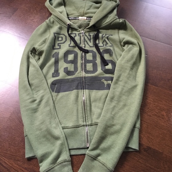 Victoria's Secret Pink zip up sweater - Picture 1 of 3