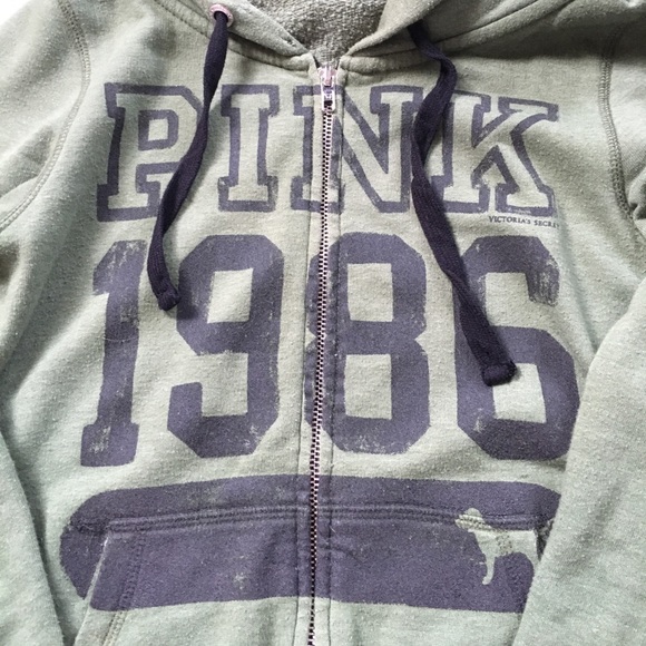 Victoria's Secret Pink zip up sweater - Picture 2 of 3