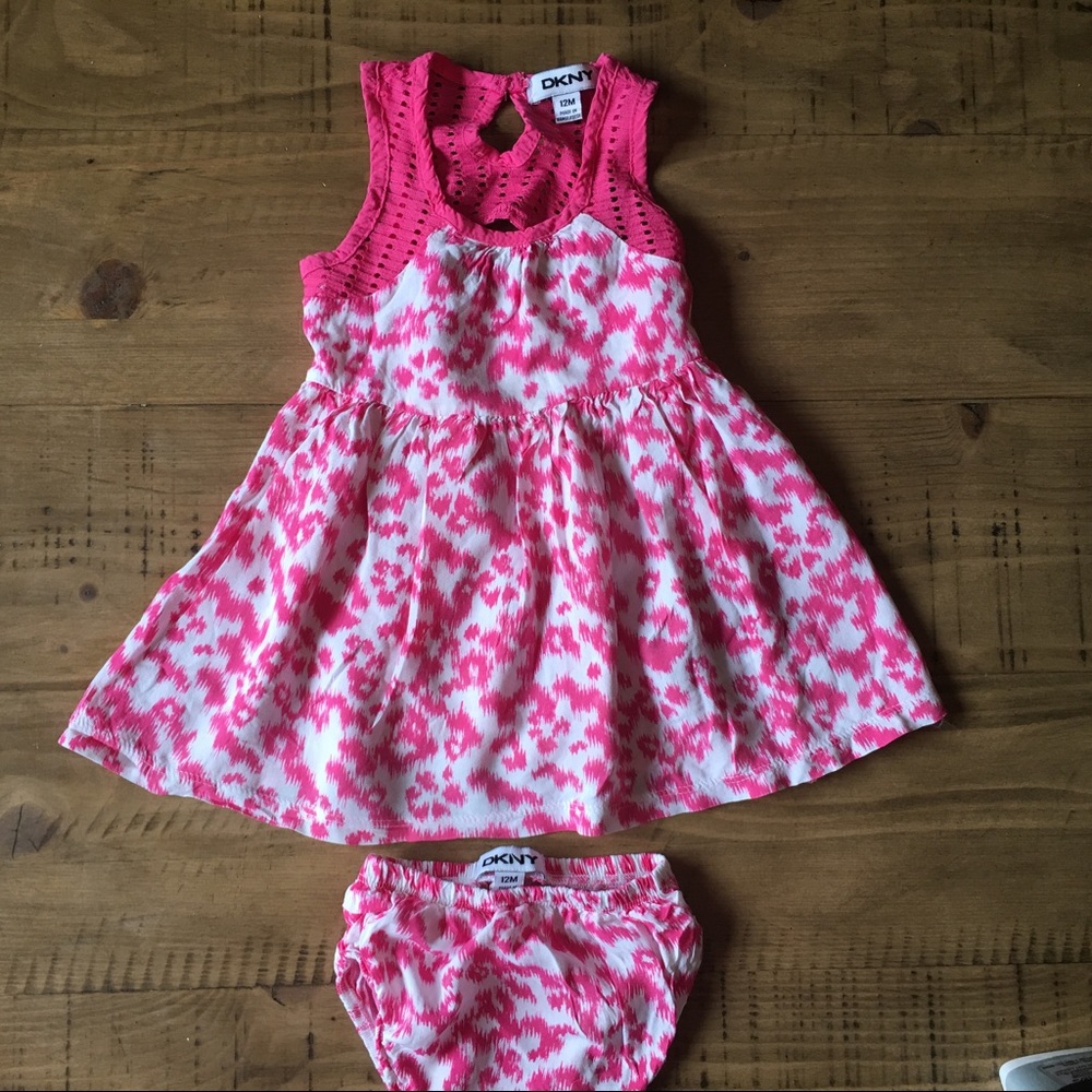 🎉HP🎉 DKNY infant Ikat print dress, 12 months
