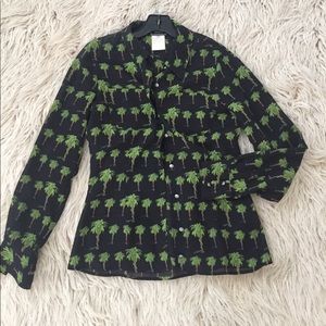 Versace Jeans Palm Tree blouse XS