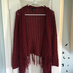 Bohemian cardigan with fringe