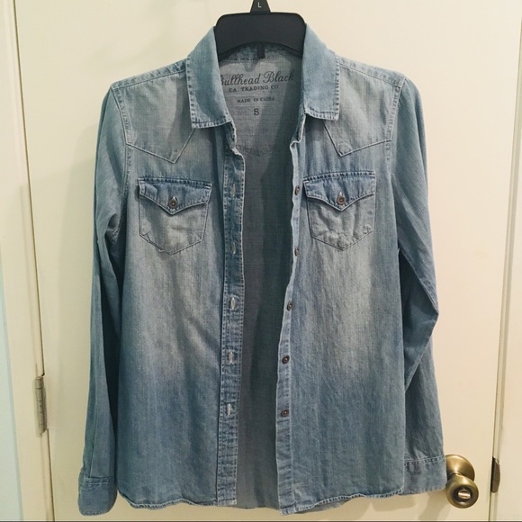 PacSun Tops - denim longsleeve button down