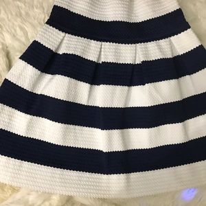 🌂Striped stretchy pleated skirt