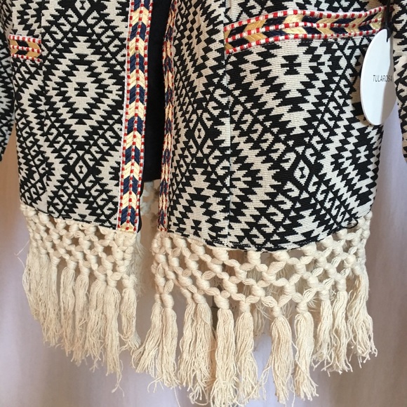 SOLD!! TulaRosa Santa Fe Embroidered Fringe Jacket - Picture 6 of 7