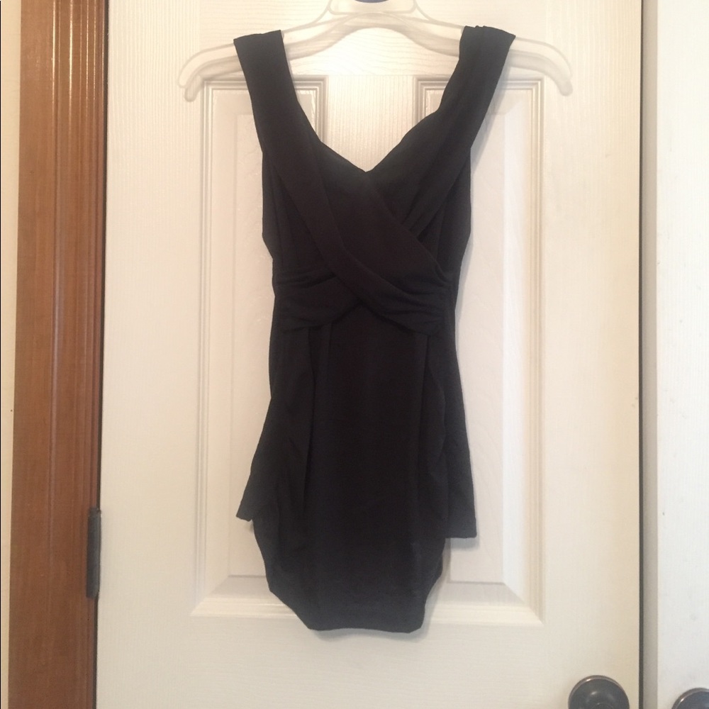 A black party shirt