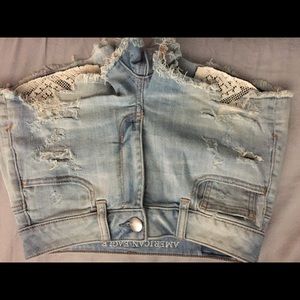 High rise AE shortie shorts