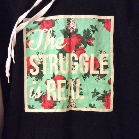 Rue 21 hoodie💚🌹 - Picture 2 of 3