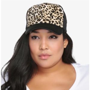 NEW TORRID LEOPARD PRINT TRUCKER HAT