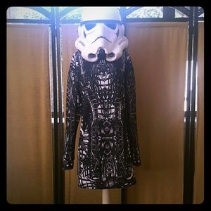 Blackmilk Slouchy Medium hooded sweater dress