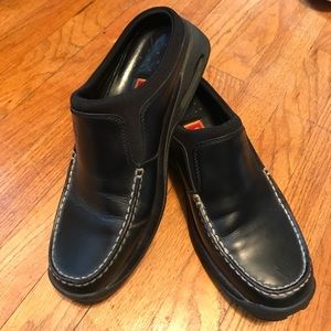 Cole Haan Black Leather Mules