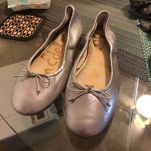 Sam Edelman silver flats