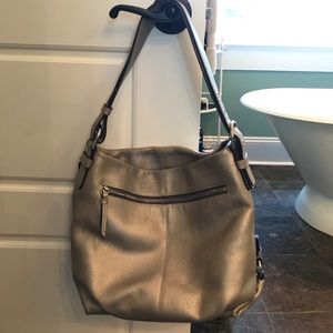 Coach Leather Purse in Silver