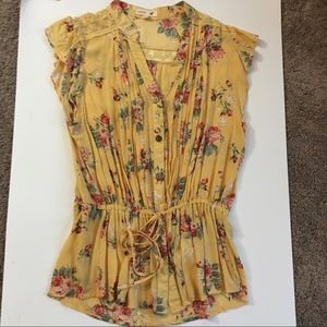 Yellow Lace Tank