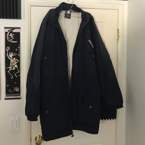 Vintage Adidas ski jacket /trench coat extra-large