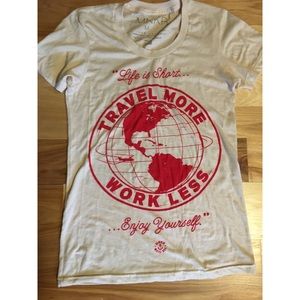 "Travel More Work Less" MNKR Tee