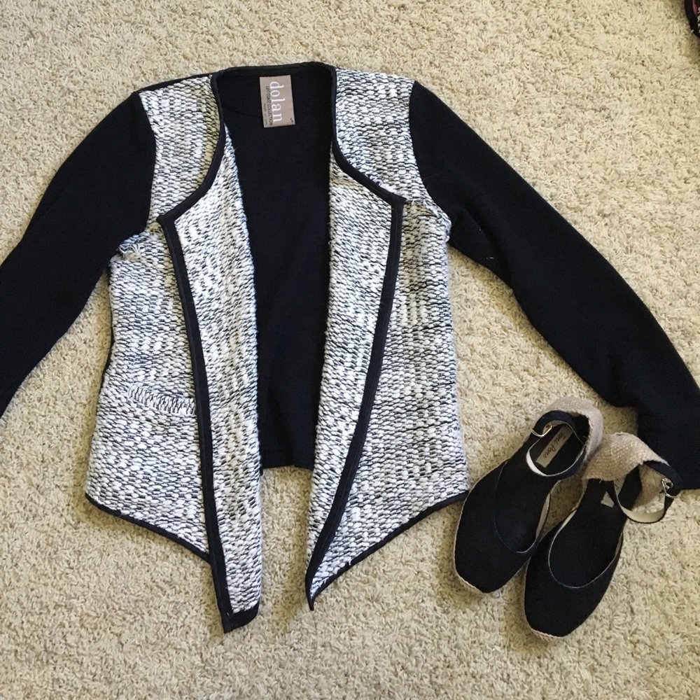 Anthropologie Tweed Sweater Jacket