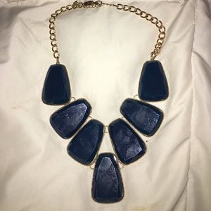 NYC&co navy statement necklace