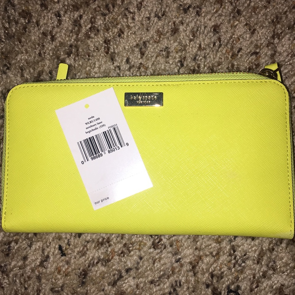 Kate spade yellow wallet