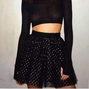 ❌SOLD❌ Nastygal tulle black skirt XS nasty gal