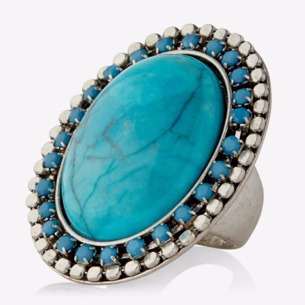 Large Turquoise Cocktail Ring