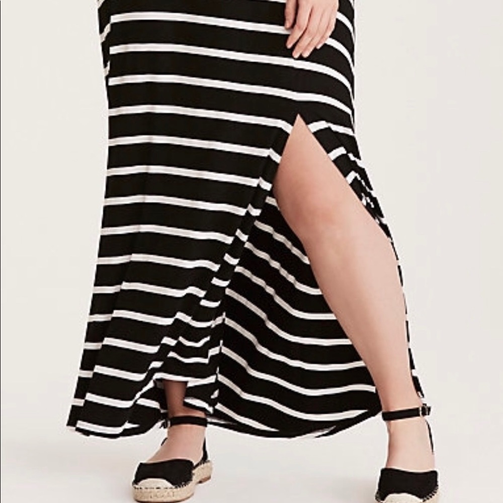 Torrid Striped Maxi w/Slit