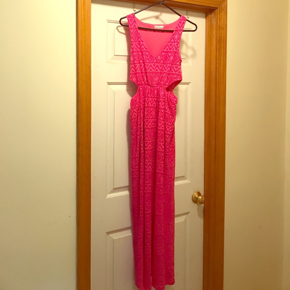 Bright Pink maxi dress