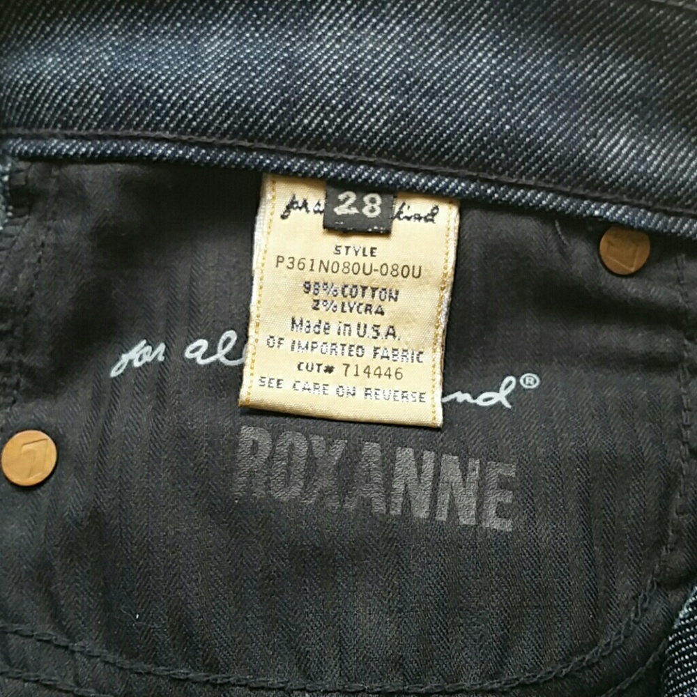 7 for all mankind Roxanne capri cropped size 28 - Picture 4 of 7
