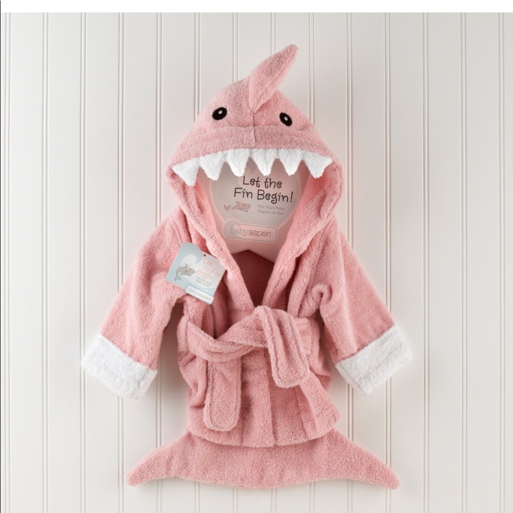 BABY GIRL SHARK ROBE