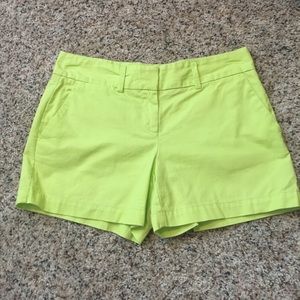 Lime green shorts